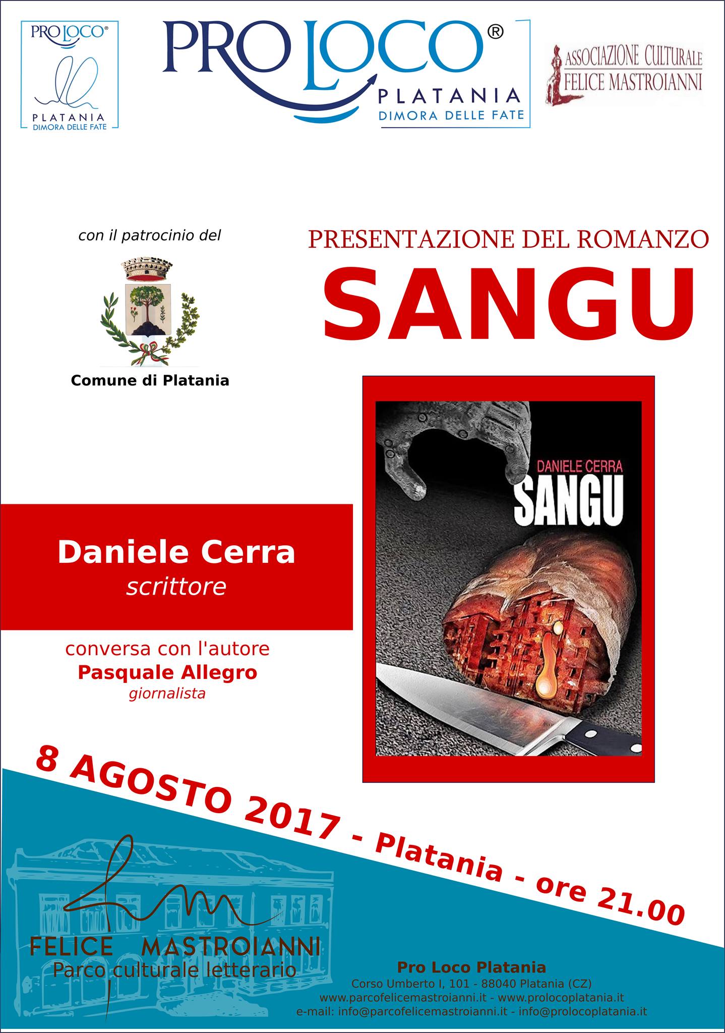 Presentazione libro “Sangu” di Daniele Cerra